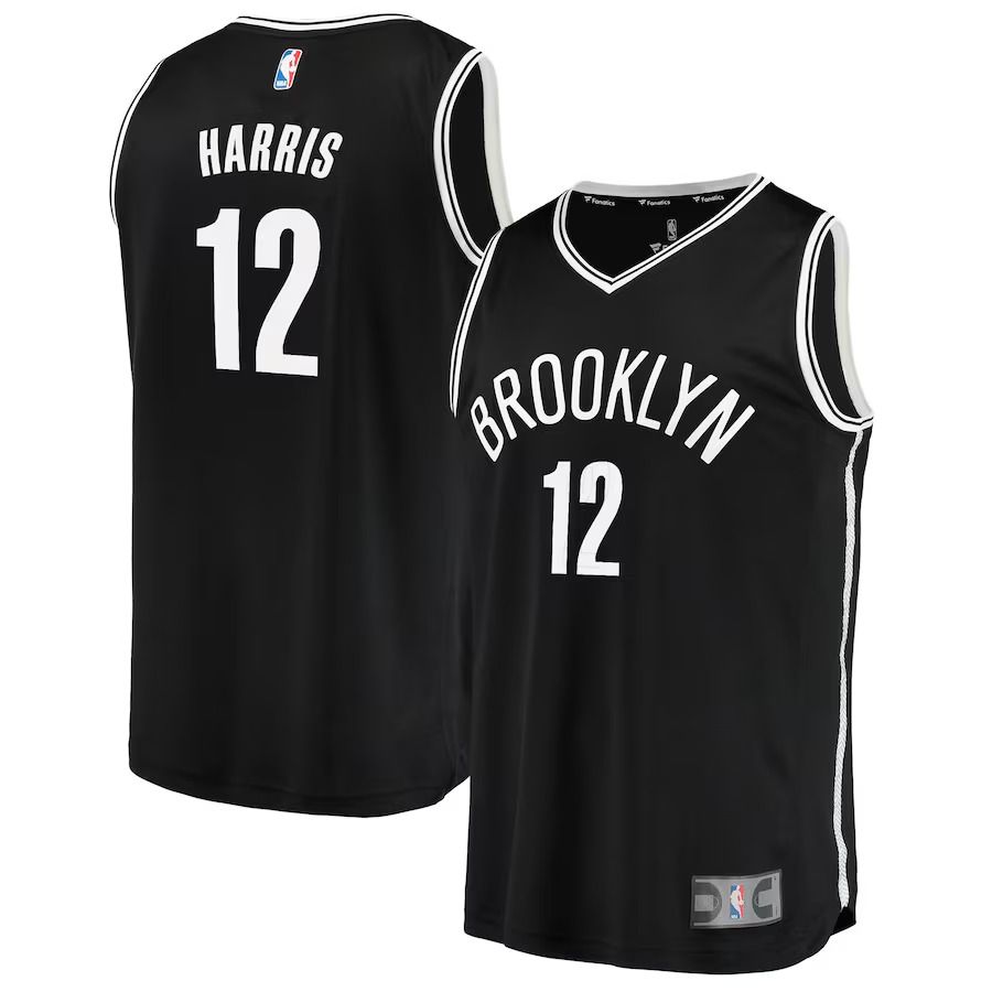 Men Brooklyn Nets #12 Joe Harris Fanatics Branded Black Fast Break Replica Player NBA Jersey